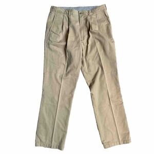 CREMIEUX Khaki Pleated Cotton Casual Pants Mens Size 35x32 - 2 Pairs - Work
